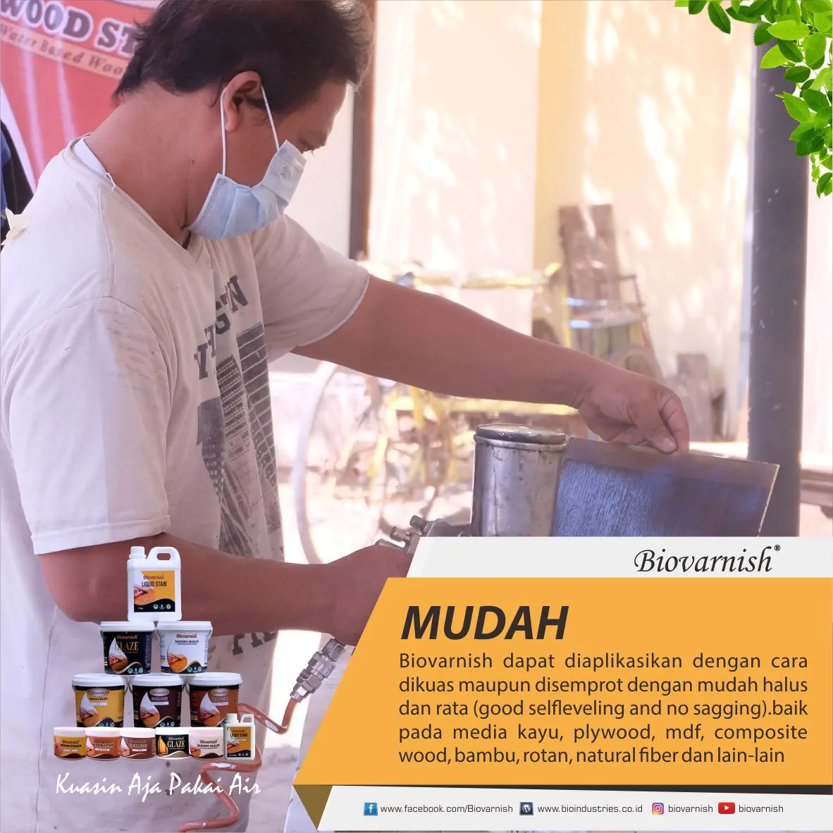 Atasi  Cat Pada Hiasan Kayu Berubah Warna Dengan Cat Transparan