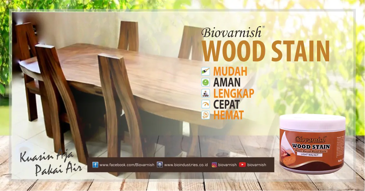 Finishing DIY: Teknik Dasar Dalam menggunakan Wood Stain Pada Kayu