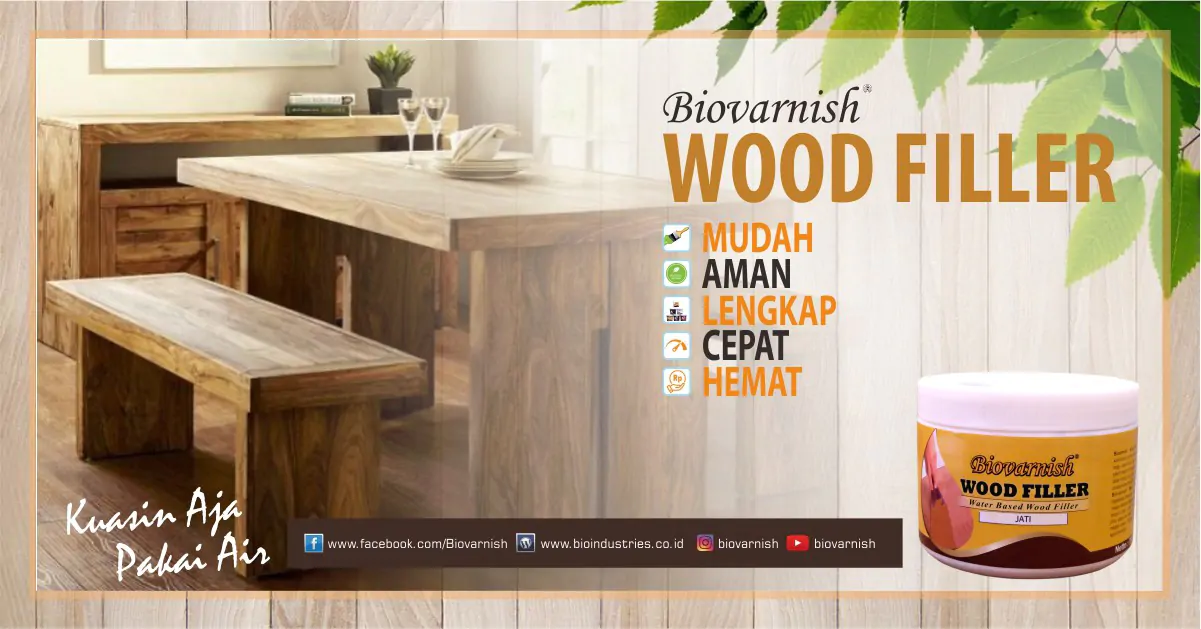 Penting Kah Peran Pengaplikasian Wood Filler Untuk Finishing Kayu?