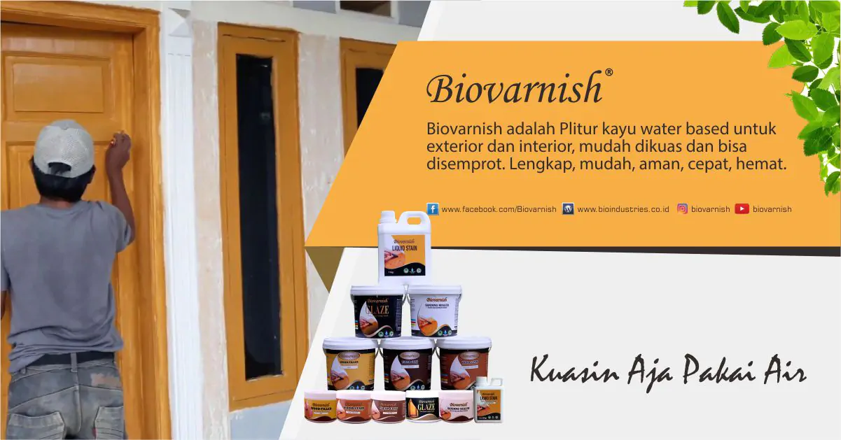 finishing pintu kayu