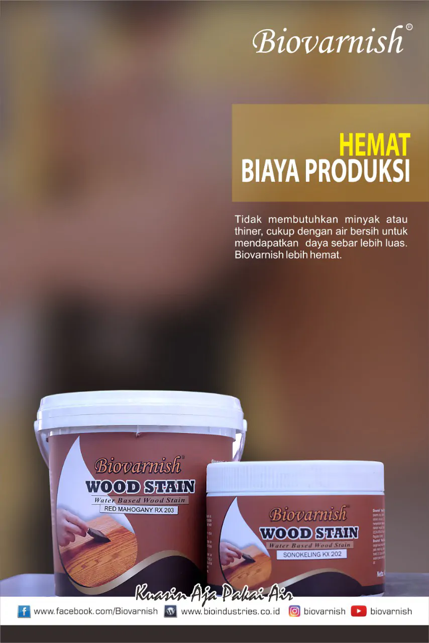 4 Tahapan Refinishing Ranjang Kayu Minimalis Wood Stain Biovarnish
